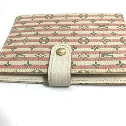 LOUIS VUITTON R20917 Monogram Lancreuzette Agenda PM Stationery Notebook Cover Canvas Women's Rouge Pink