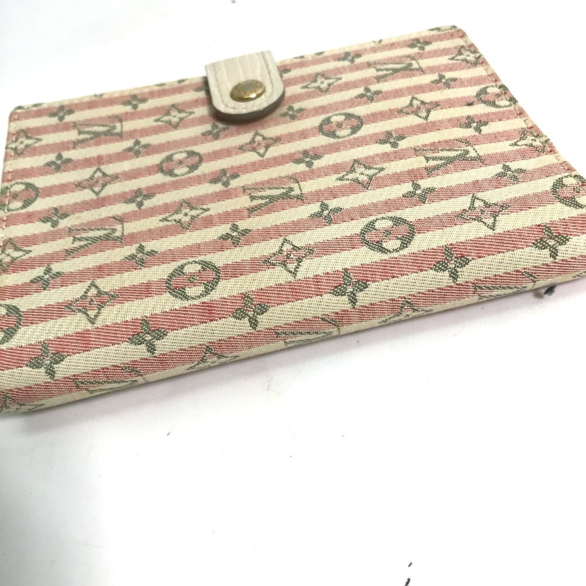 LOUIS VUITTON R20917 Monogram Lancreuzette Agenda PM Stationery Notebook Cover Canvas Women's Rouge Pink