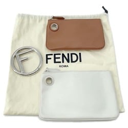 Fendi Clutch Bag Triplet Pouch 8BS001 FENDI White