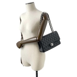 Chanel Chain Shoulder Bag Matelasse 25 Coco Mark Caviar Skin A01112 CHANEL Black