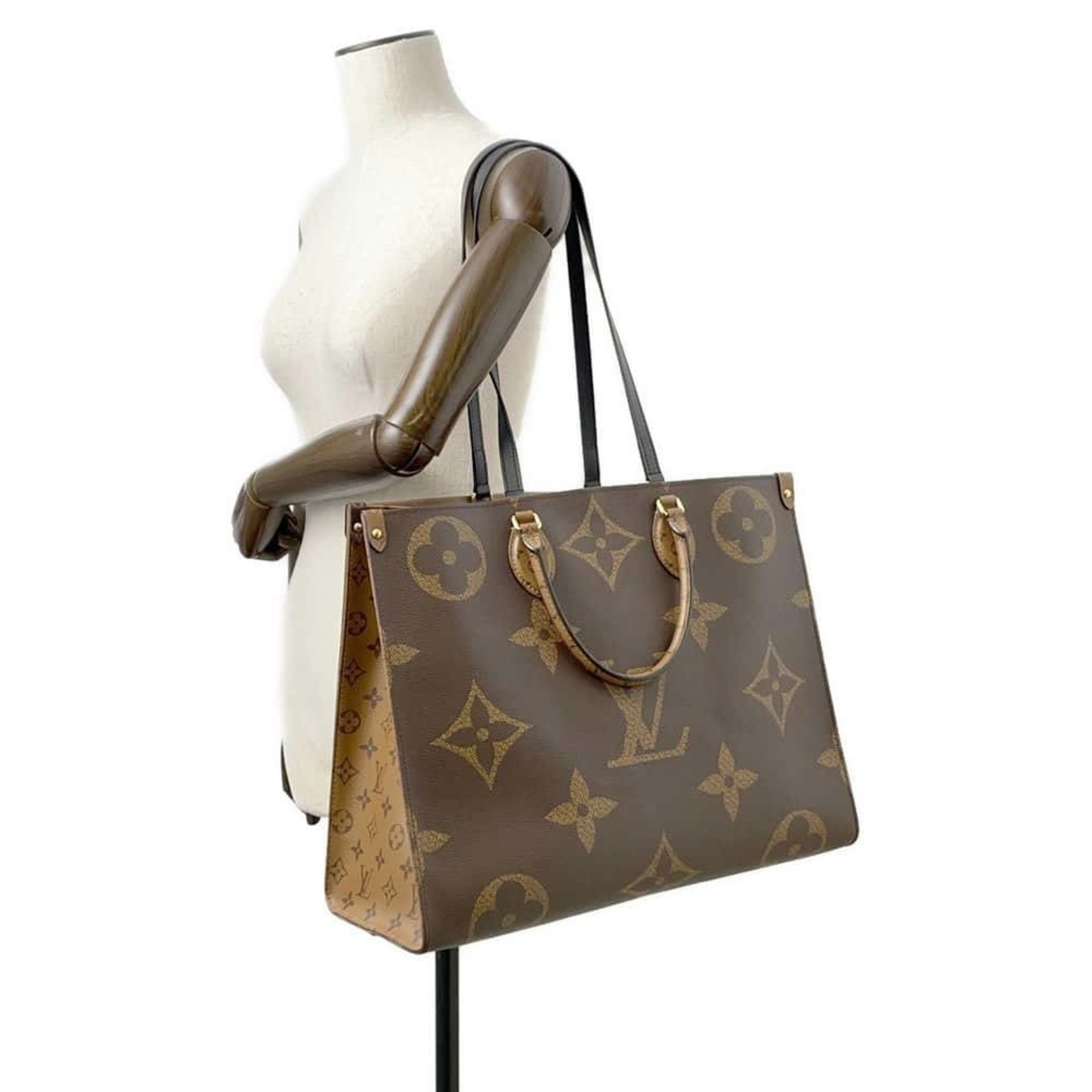 Louis Vuitton Tote Bag Monogram Reverse Giant On the Go GM M45320 LOUIS VUITTON Shoulder 2way