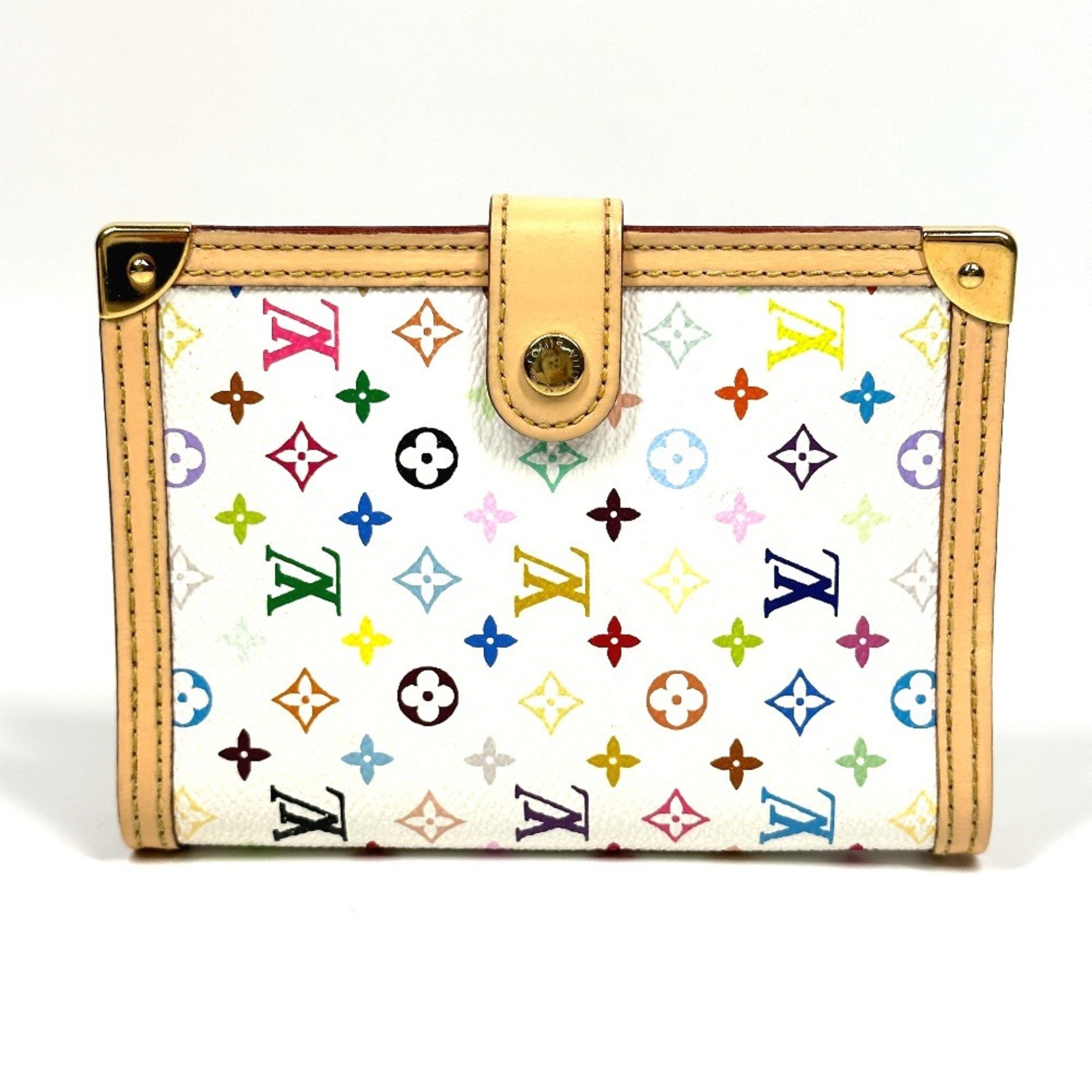 LOUIS VUITTON R20896 Monogram Multicolor Agenda PM Notebook Cover Canvas Women's Blanc White