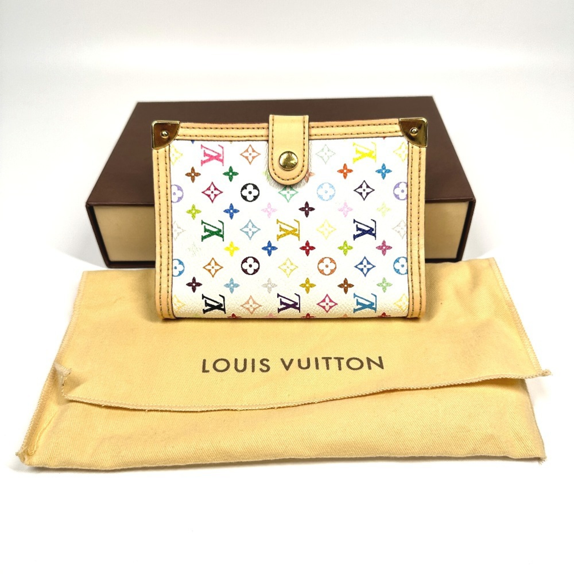 LOUIS VUITTON R20896 Monogram Multicolor Agenda PM Notebook Cover Canvas Women's Blanc White