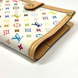 LOUIS VUITTON R20896 Monogram Multicolor Agenda PM Notebook Cover Canvas Women's Blanc White