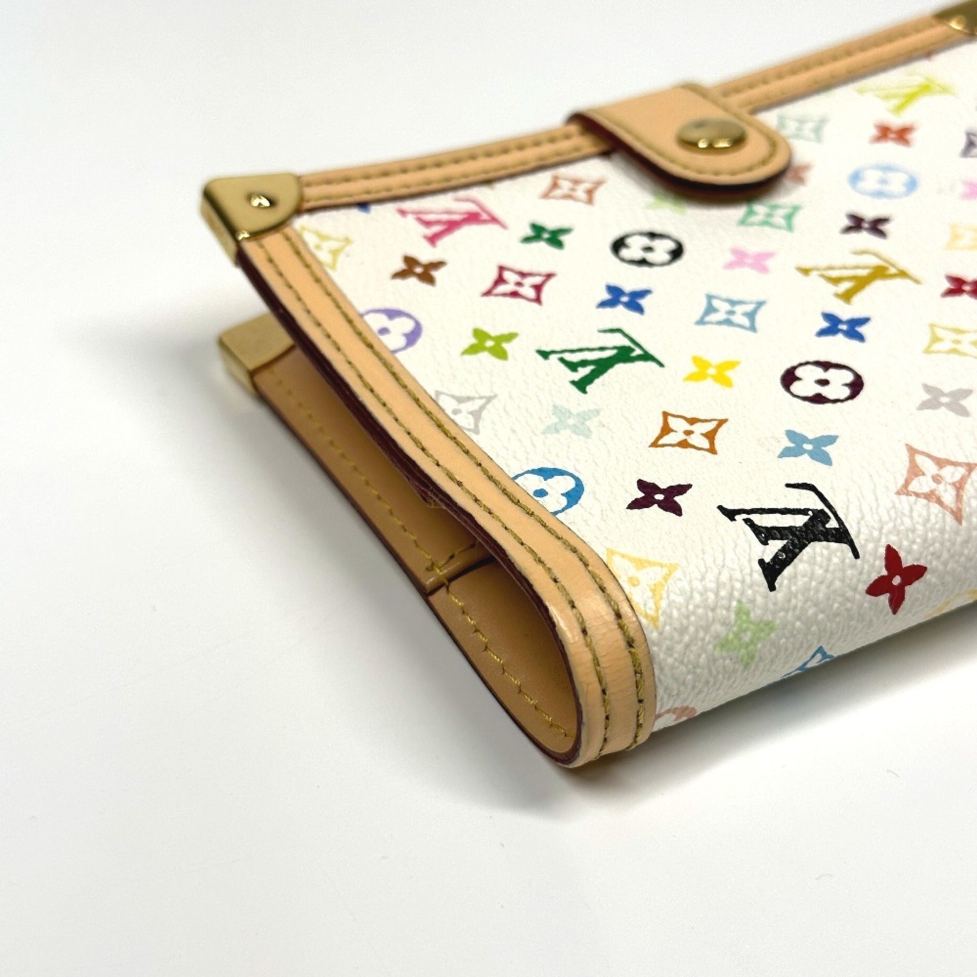 LOUIS VUITTON R20896 Monogram Multicolor Agenda PM Notebook Cover Canvas Women's Blanc White