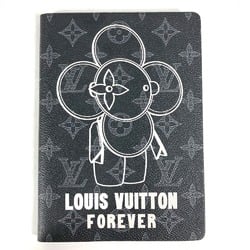 LOUIS VUITTON Louis Vuitton Monogram Eclipse Vivienne Stationery Memo Pad Notebook Canvas Women's Black