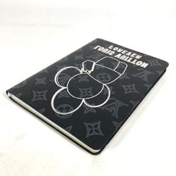 LOUIS VUITTON Louis Vuitton Monogram Eclipse Vivienne Stationery Memo Pad Notebook Canvas Women's Black