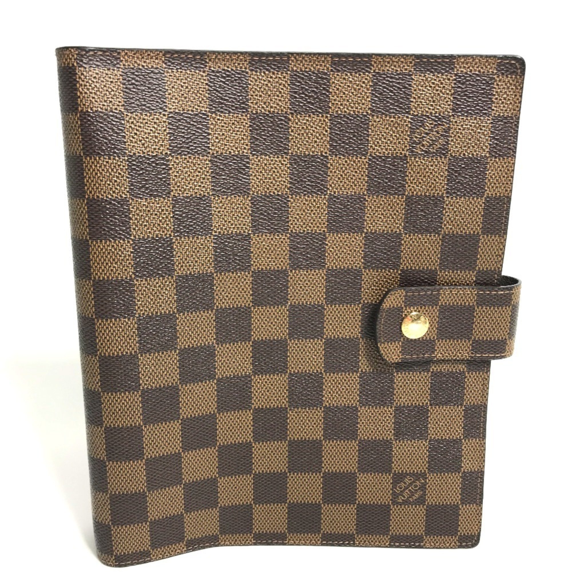 LOUIS VUITTON R20107 Damier Agenda GM Notebook Cover Canvas Women's Ebene Brown