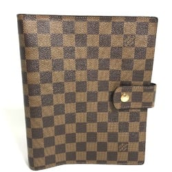 LOUIS VUITTON R20107 Damier Agenda GM Notebook Cover Canvas Women's Ebene Brown