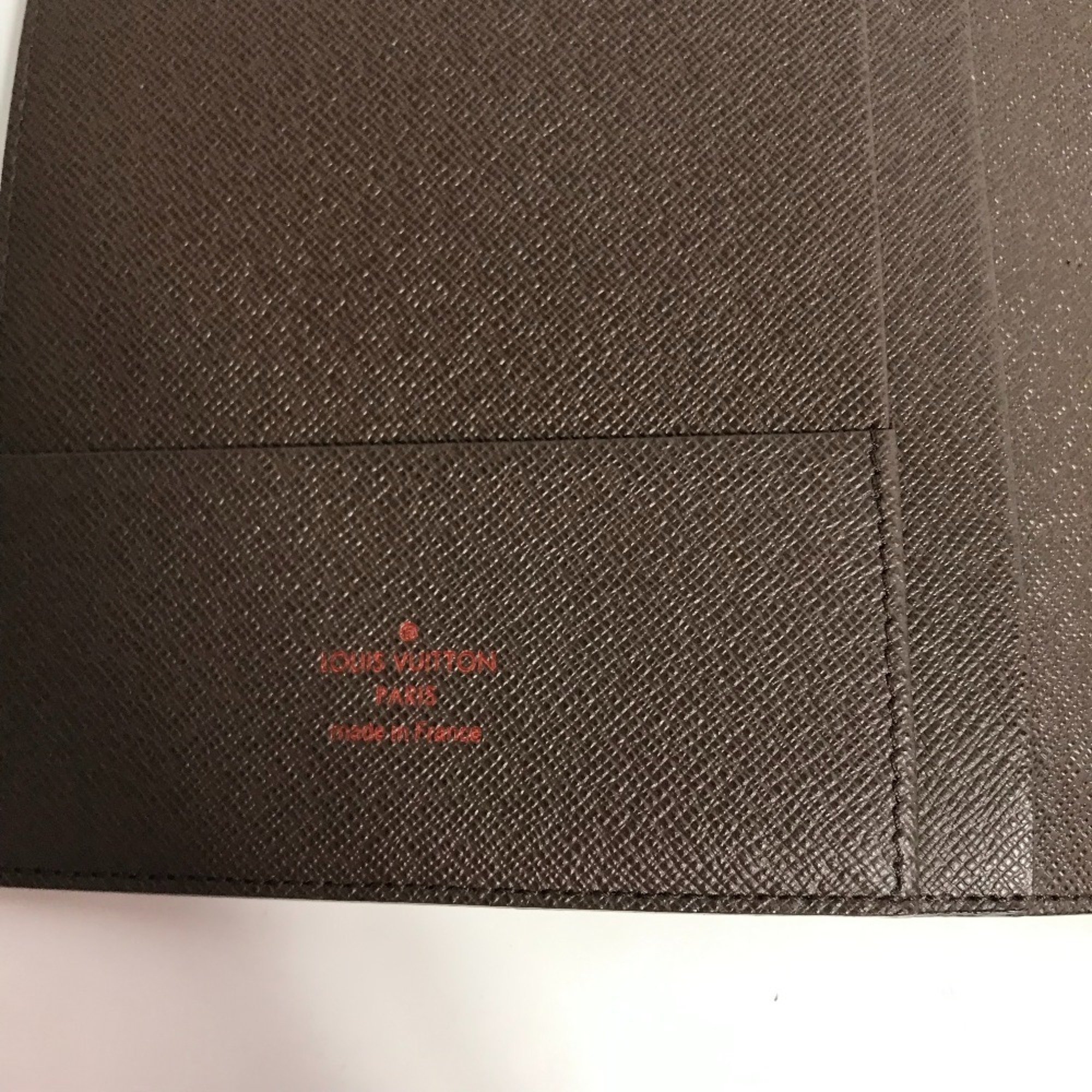 LOUIS VUITTON R20107 Damier Agenda GM Notebook Cover Canvas Women's Ebene Brown