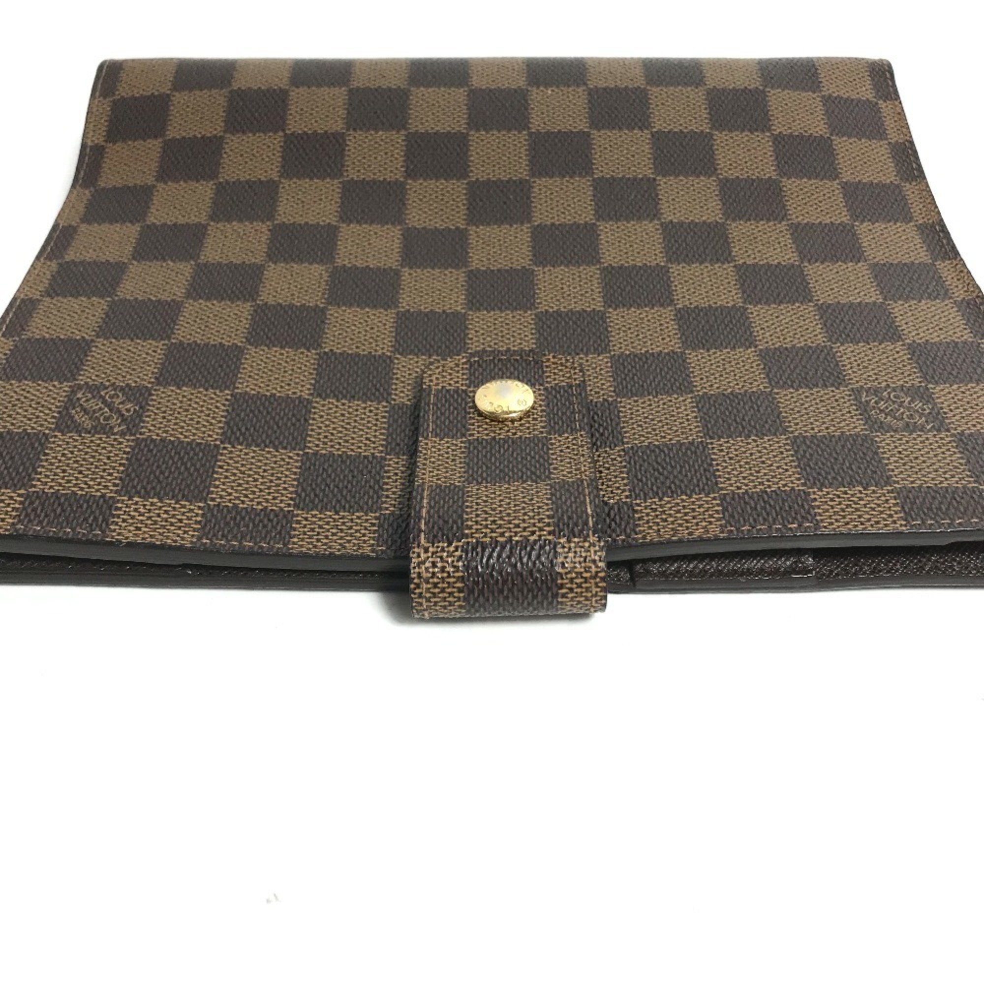 LOUIS VUITTON R20107 Damier Agenda GM Notebook Cover Canvas Women's Ebene Brown