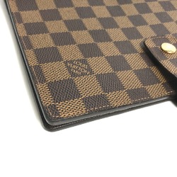 LOUIS VUITTON R20107 Damier Agenda GM Notebook Cover Canvas Women's Ebene Brown