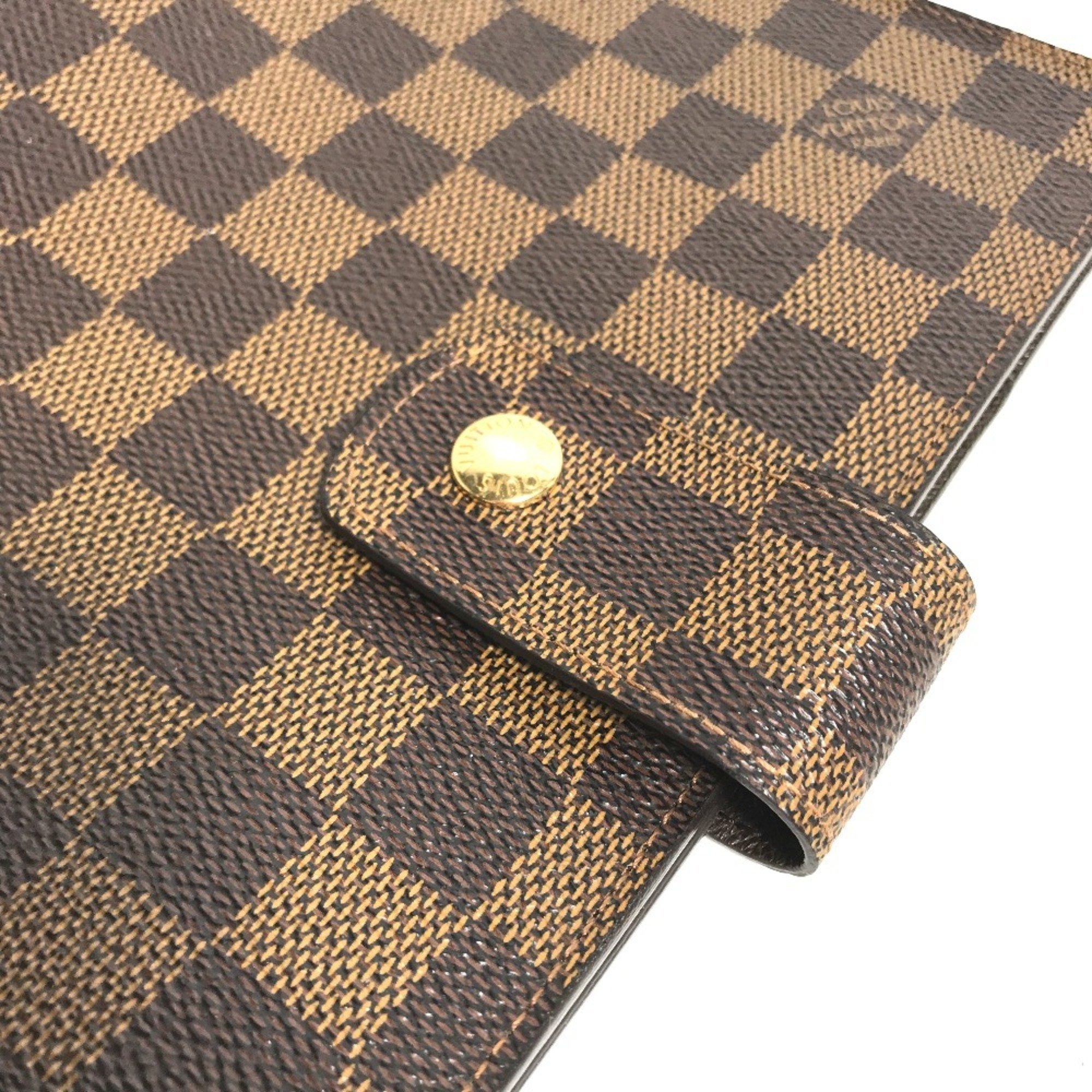 LOUIS VUITTON R20107 Damier Agenda GM Notebook Cover Canvas Women's Ebene Brown