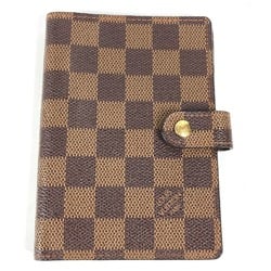 LOUIS VUITTON R20700 Damier Agenda PM Stationery Notebook Cover Canvas Women's Ebene Brown