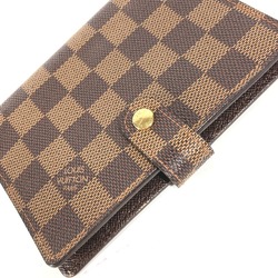 LOUIS VUITTON R20700 Damier Agenda PM Stationery Notebook Cover Canvas Women's Ebene Brown