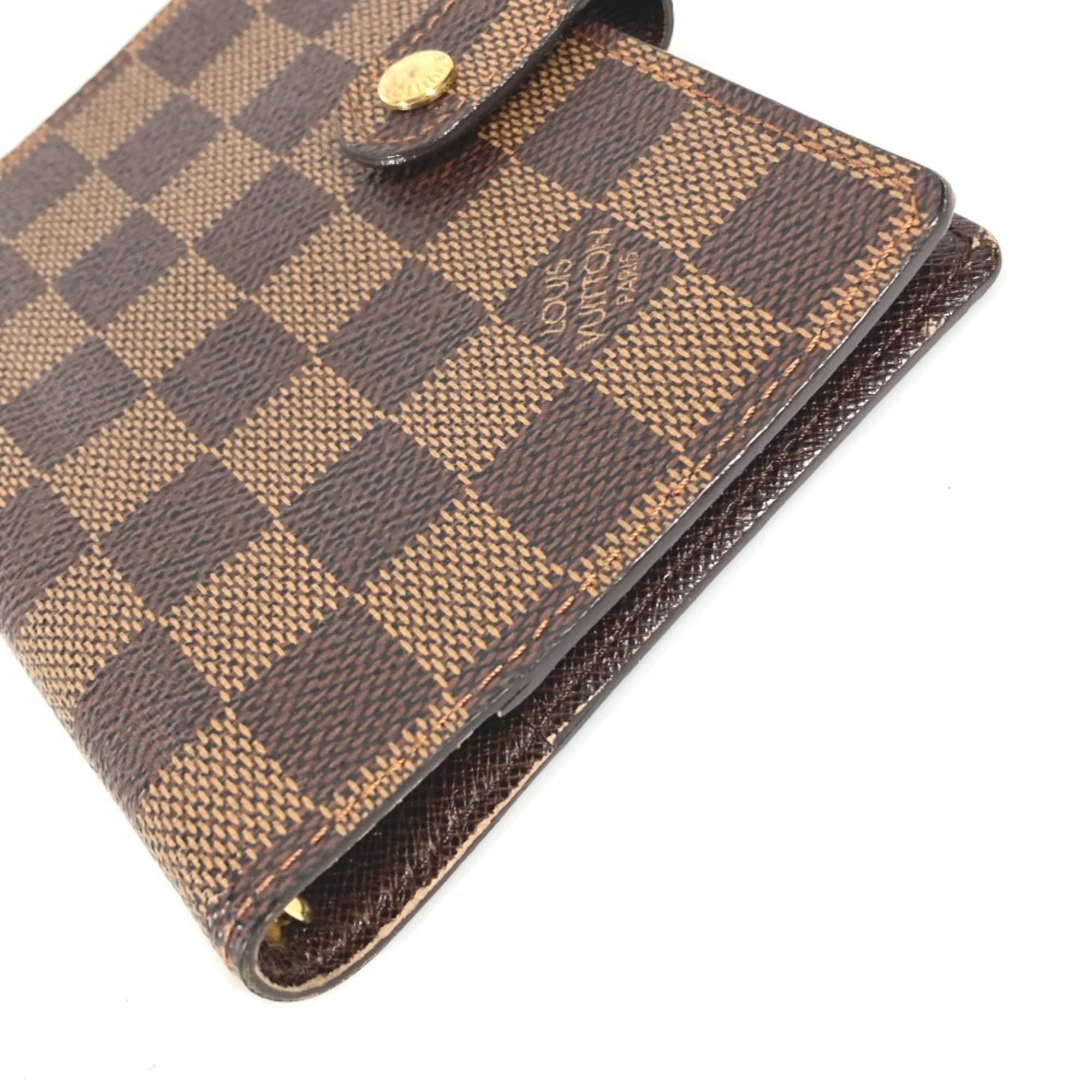 LOUIS VUITTON R20700 Damier Agenda PM Stationery Notebook Cover Canvas Women's Ebene Brown