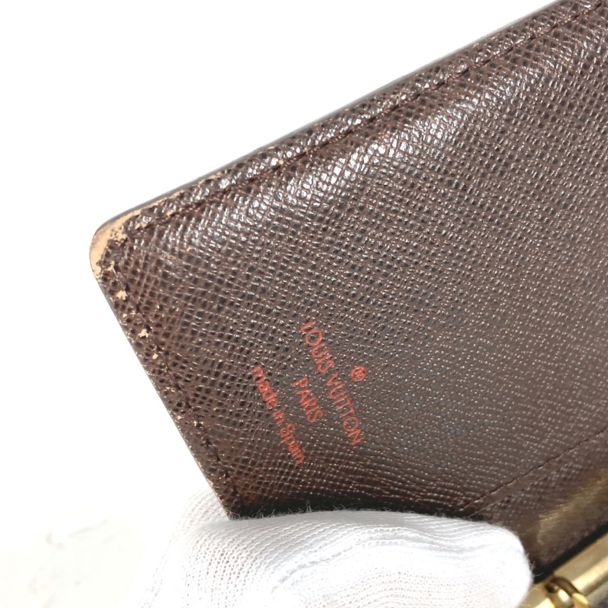 LOUIS VUITTON R20700 Damier Agenda PM Stationery Notebook Cover Canvas Women's Ebene Brown