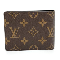 LOUIS VUITTON Louis Vuitton Animal Monogram Portefeuille Slender NM Billfold Bi-fold Wallet Canvas Men's Brown