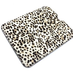 Miu Miu MIU 5ARE43 Tablet Leopard iPad Case Pony BIANCO Beige Men's Women's