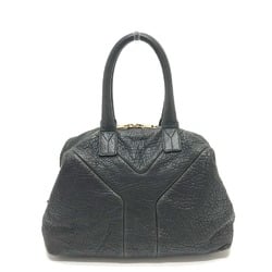 YVES SAINT LAURENT 208315 EASY Boston bag, tote handbag, leather, women's, black