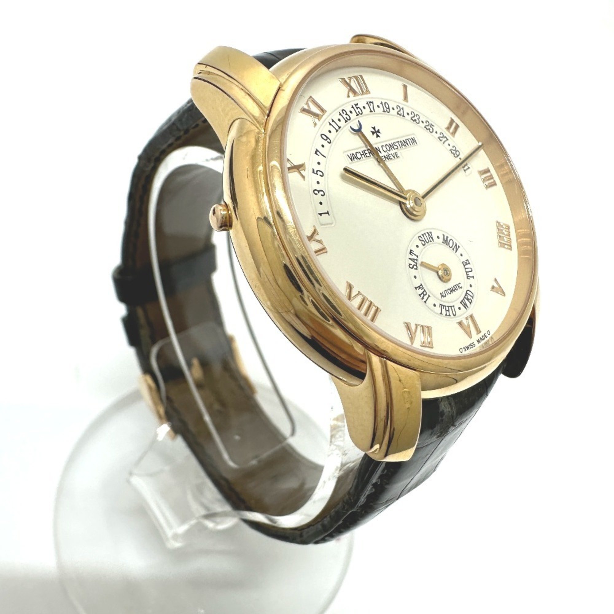 VACHERON CONSTANTIN 47245 Patrimony 31 Countdown Automatic Wristwatch K18RG Men's Rose Gold