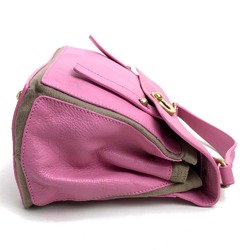 YVES SAINT LAURENT 283761 Shoulder Bag Muse Toe Handbag Leather Women's Pink