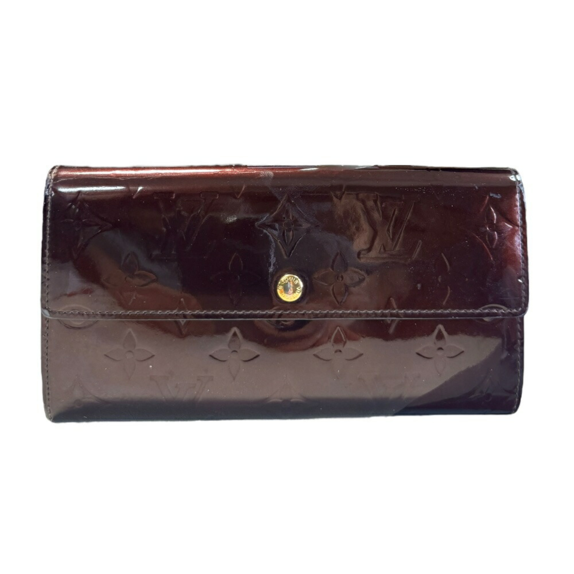 Louis Vuitton Portefeuille Sarah Monogram Vernis Long Wallet M93524 Women's LOUIS VUITTON