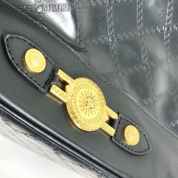 VERSACE Versace Weekend Bag Sunburst Quilted Boston Rubber Men's Women's Black