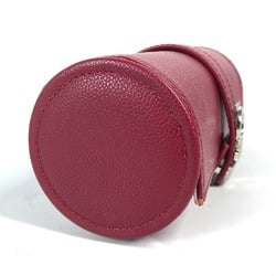 Salvatore Ferragamo Watch Case, Pouch, Leather, Men's, Red