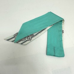 TIFFANY&Co. Tiffany Twilly Scarf, Accessories, Silk, Women's, Blue