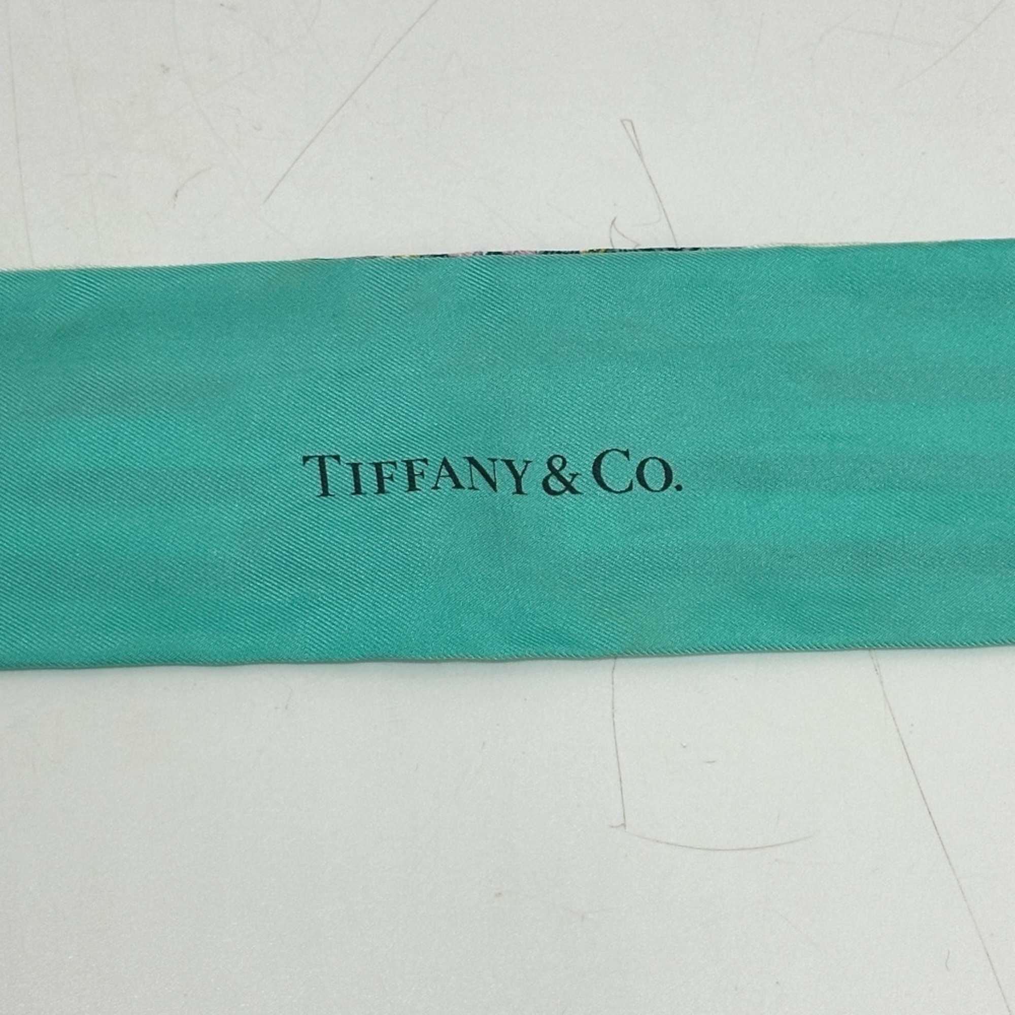 TIFFANY&Co. Tiffany Twilly Scarf, Accessories, Silk, Women's, Blue