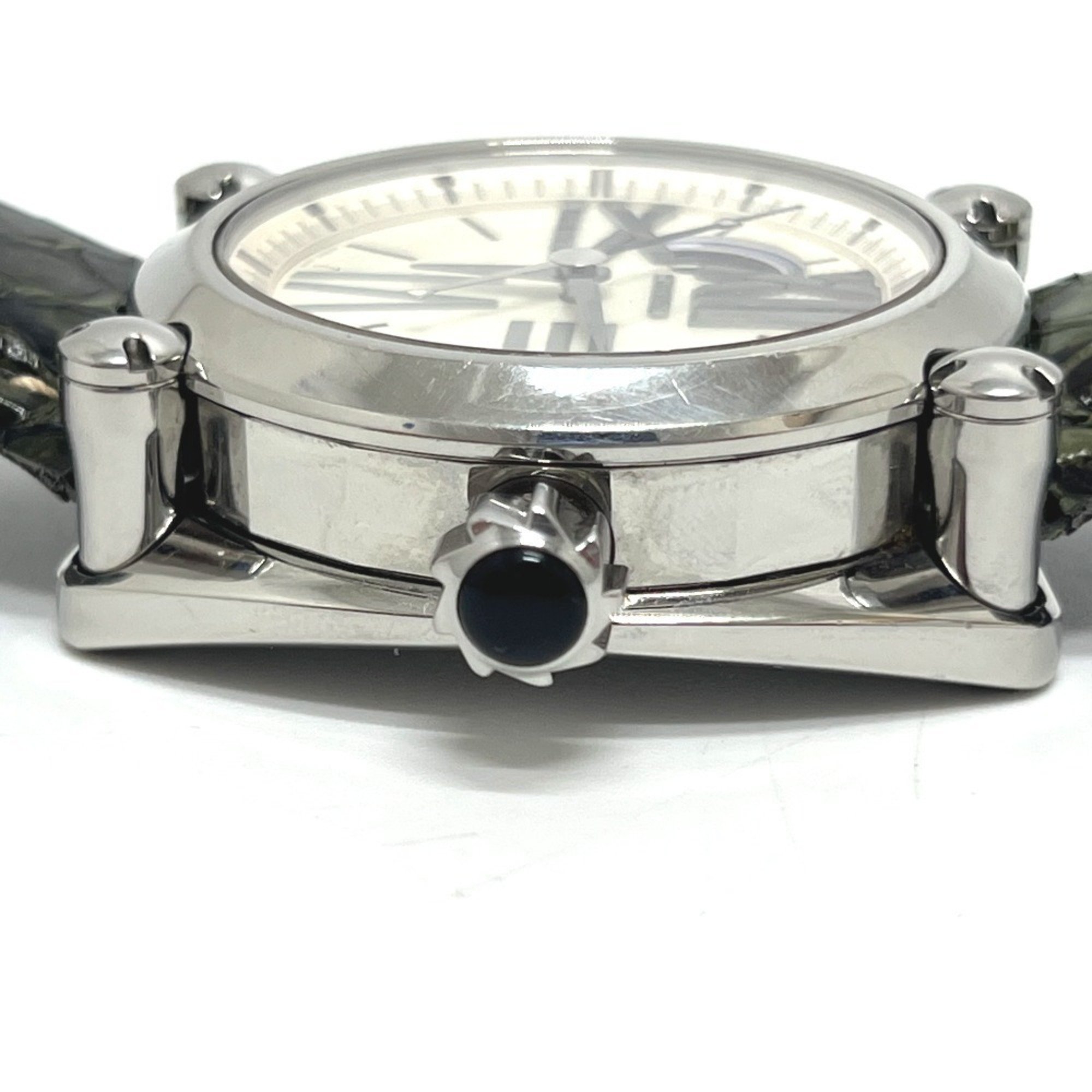 SEIKO 8L38-00C0 Galante Mechanical Automatic Watch SS Ladies Silver