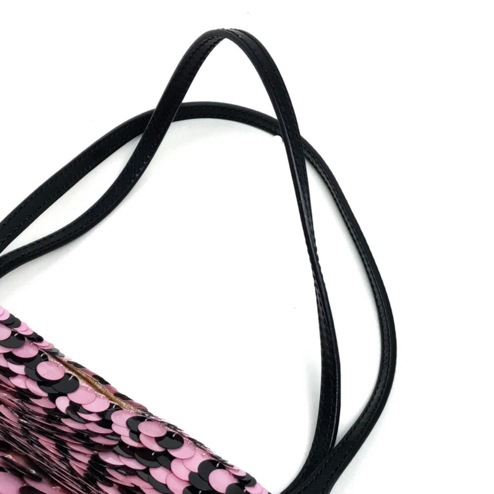 Valentino Garavani Handbag Shoulder Bag Sequins Women's Pink