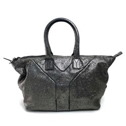 YVES SAINT LAURENT Bags for men and women EASY Boston bags Shoulder Handbags Leather Women's Silver