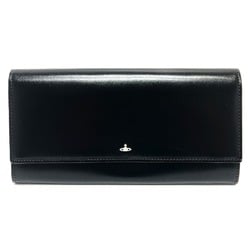 Vivienne Westwood Ove Bi-fold Wallet Long Leather Women's Black