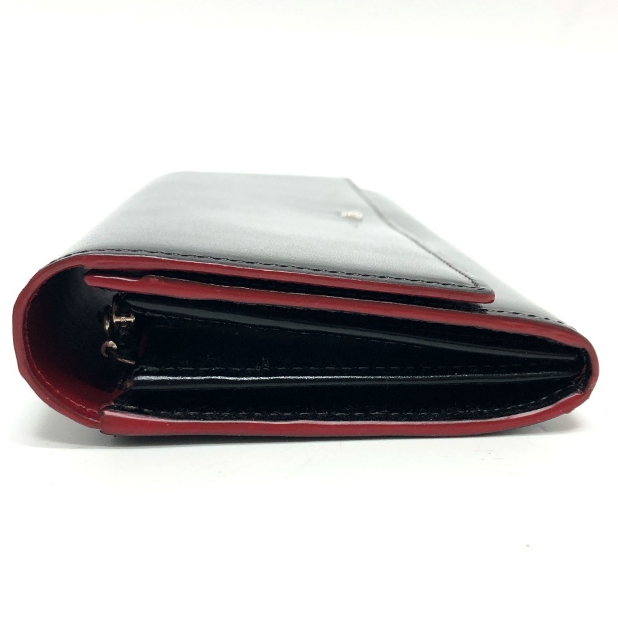 Vivienne Westwood Ove Bi-fold Wallet Long Leather Women's Black