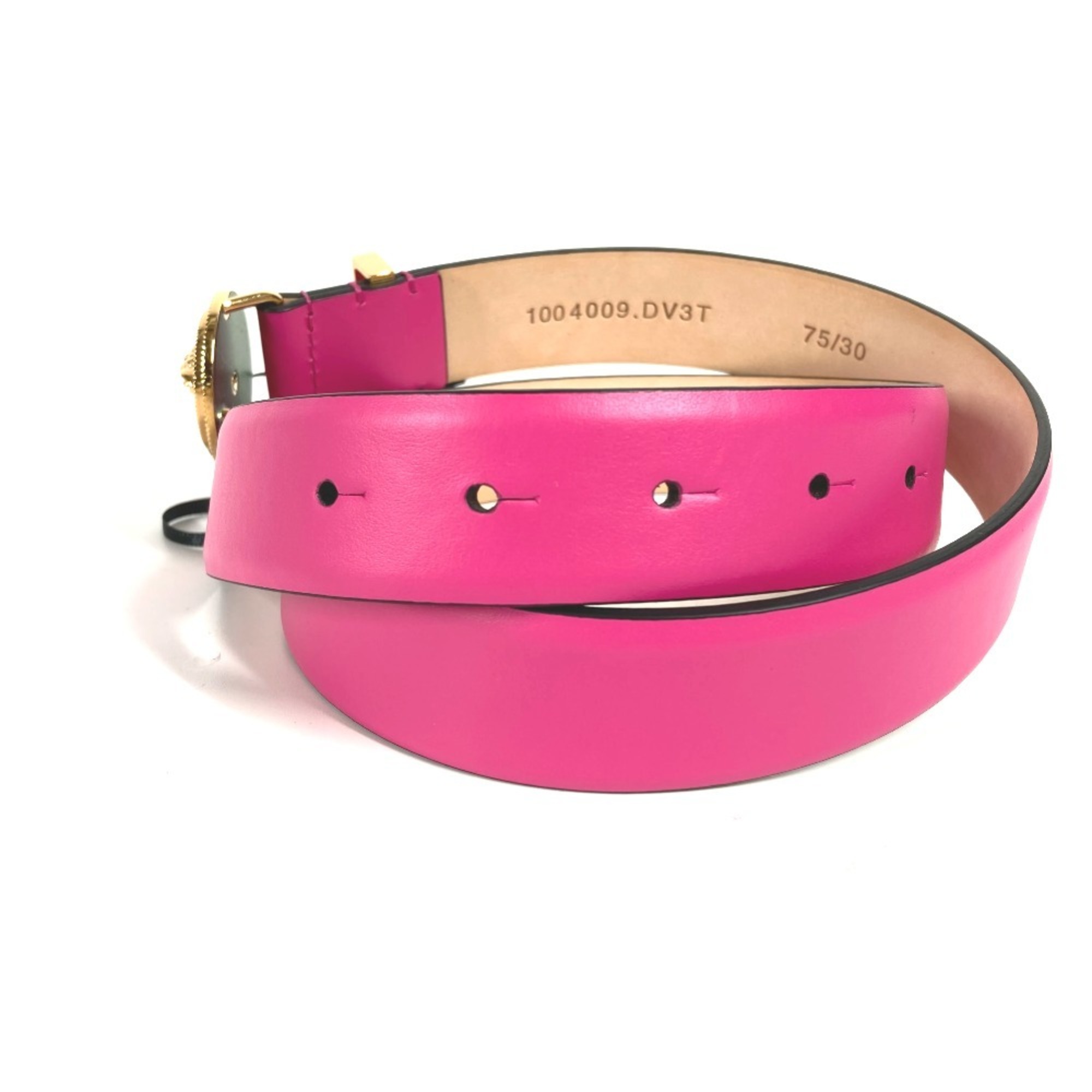 VERSACE Medusa Belt Leather Women's Pink