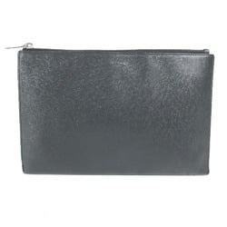 SAINT LAURENT Saint Laurent Paris 375950 Pouch Clutch Bag Leather Men's Black