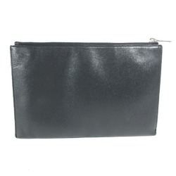 SAINT LAURENT Saint Laurent Paris 375950 Pouch Clutch Bag Leather Men's Black