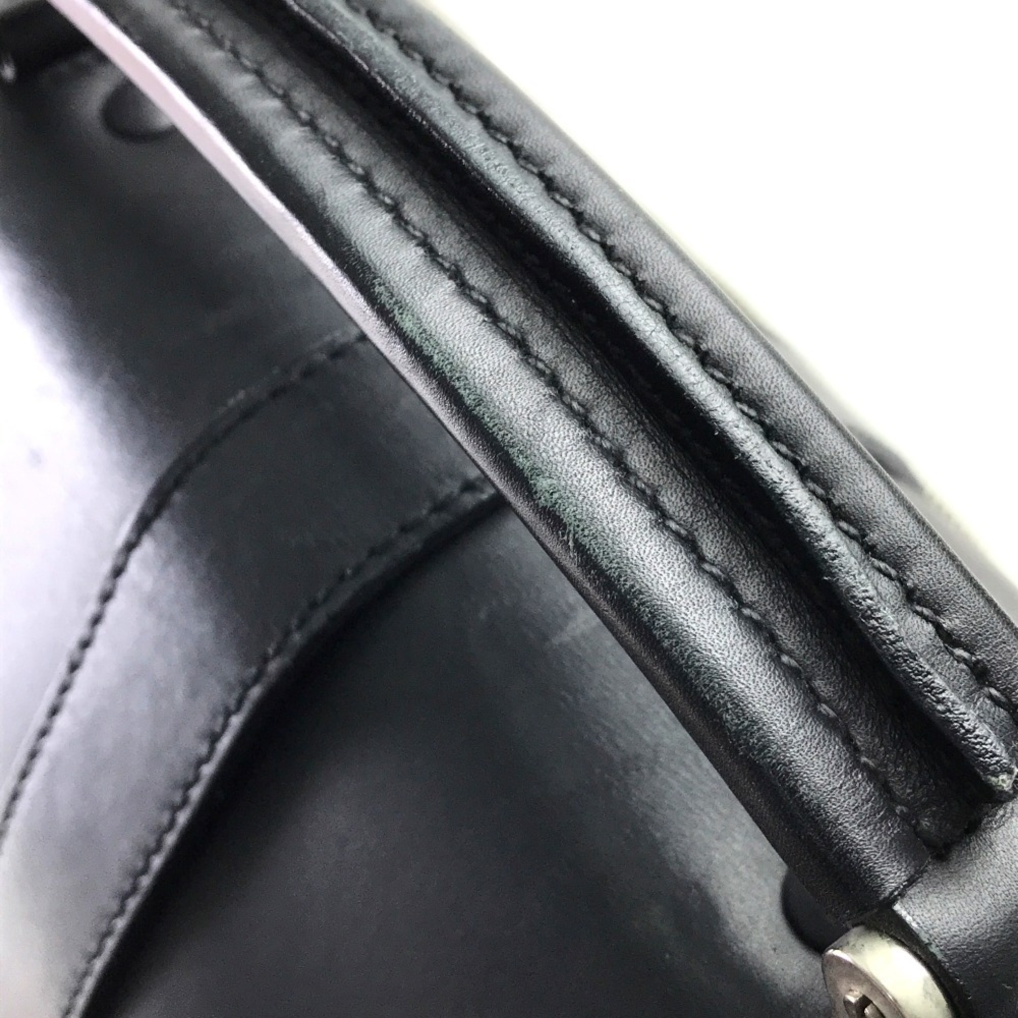 PRADA V122 Bag Handbag Nylon Leather Men's Black