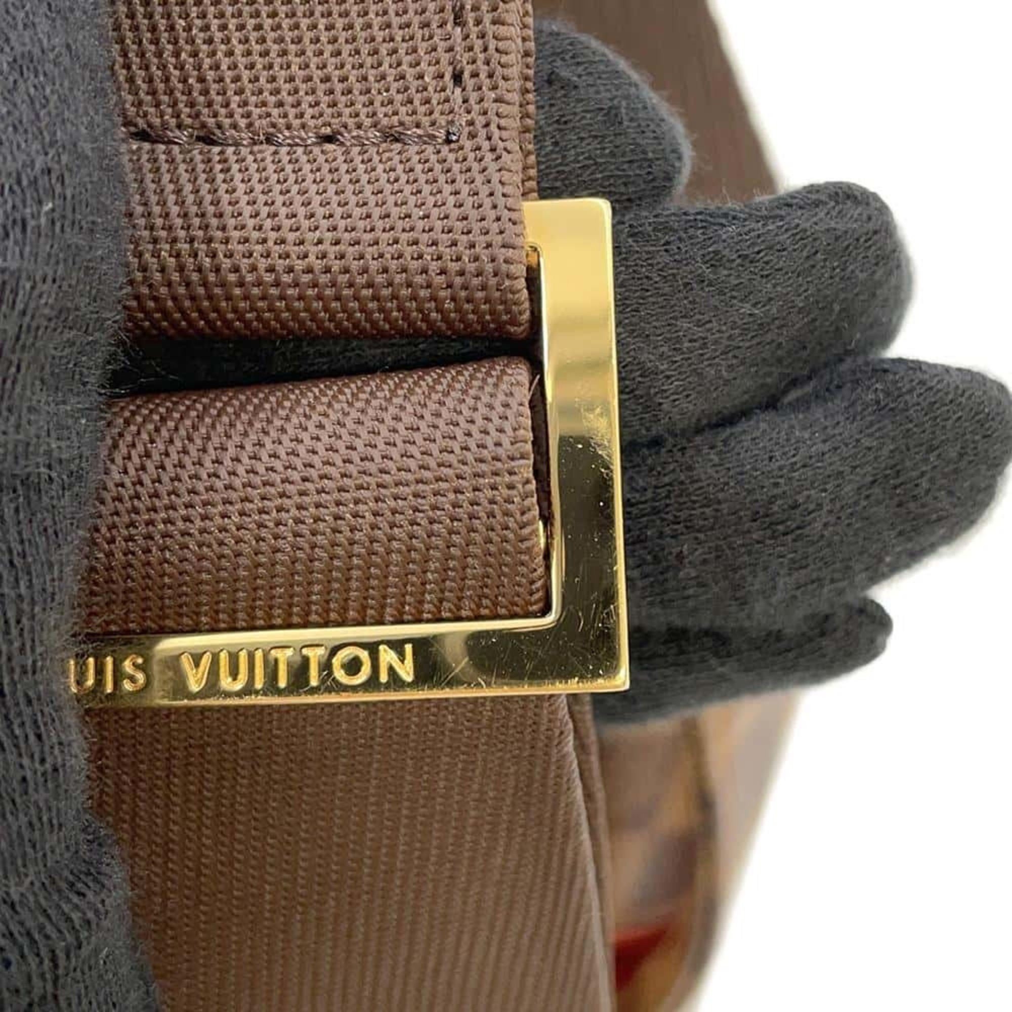 Louis Vuitton Body Bag Damier Ebene Geronimos N51994 LOUIS VUITTON Shoulder Waist Pouch