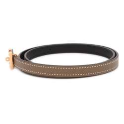 Hermes Belt H Etoupe Black Epson Swift Size 70 HERMES