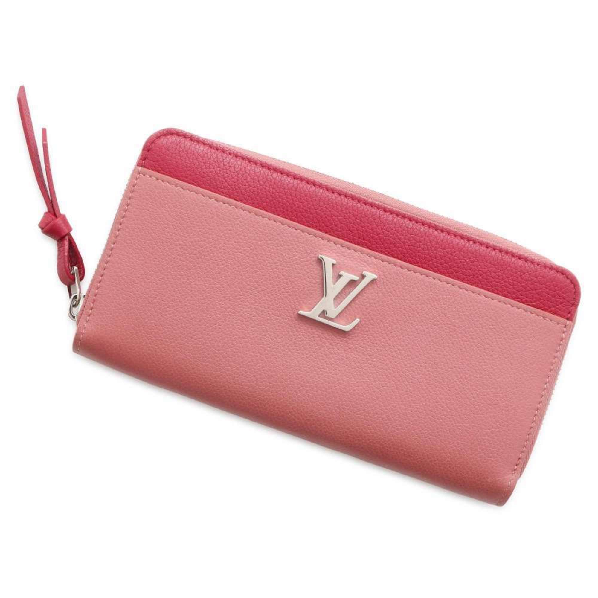 Louis Vuitton Long Wallet Zippy Lock Me Calf Leather M62949 LOUIS VUITTON Round