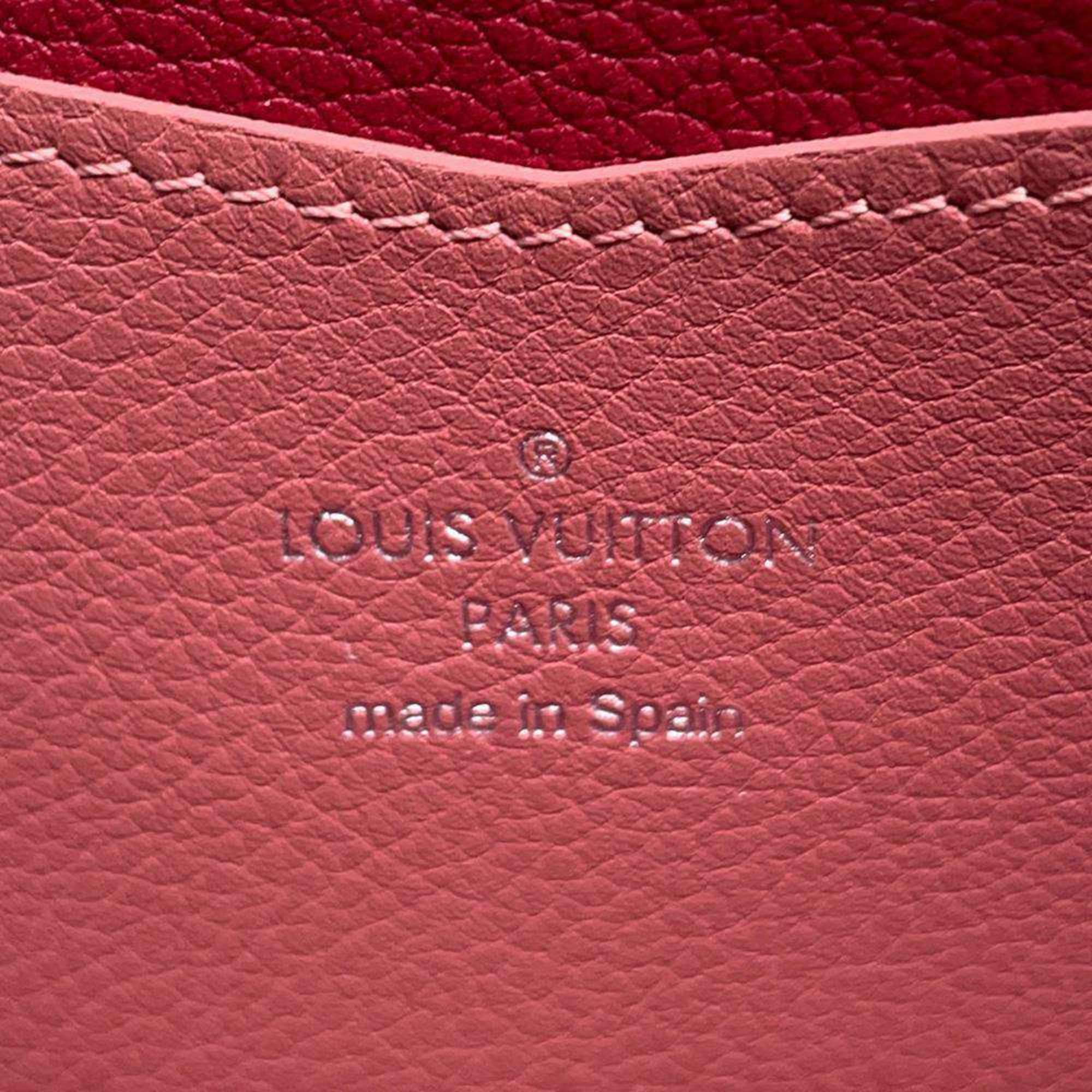 Louis Vuitton Long Wallet Zippy Lock Me Calf Leather M62949 LOUIS VUITTON Round