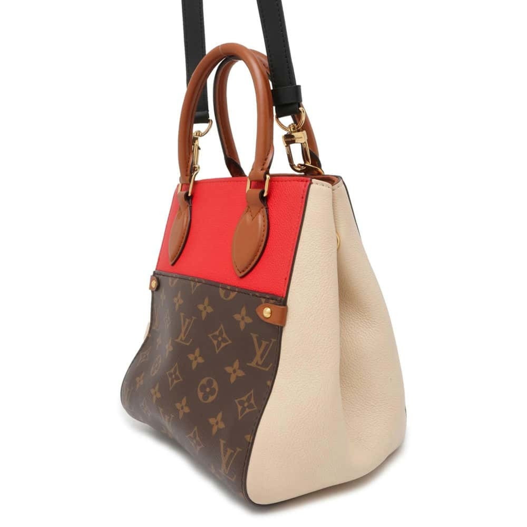 Louis Vuitton Handbag Fold Tote PM Monogram Calf Leather M45389 LOUIS VUITTON Shoulder Bag