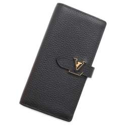 Louis Vuitton Long Wallet LV Vertical Taurillon Leather M81330 LOUIS VUITTON Black