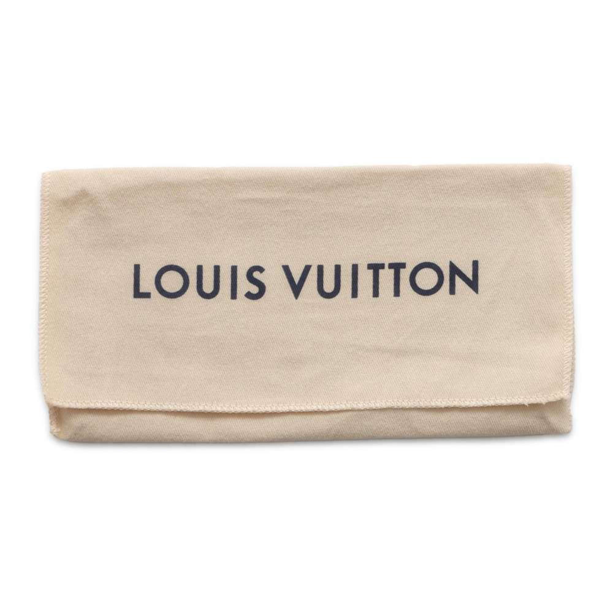 Louis Vuitton Long Wallet LV Vertical Taurillon Leather M81330 LOUIS VUITTON Black