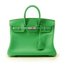 Hermes Birkin 25 Bamboo Swift Z Stamp HERMES Handbag