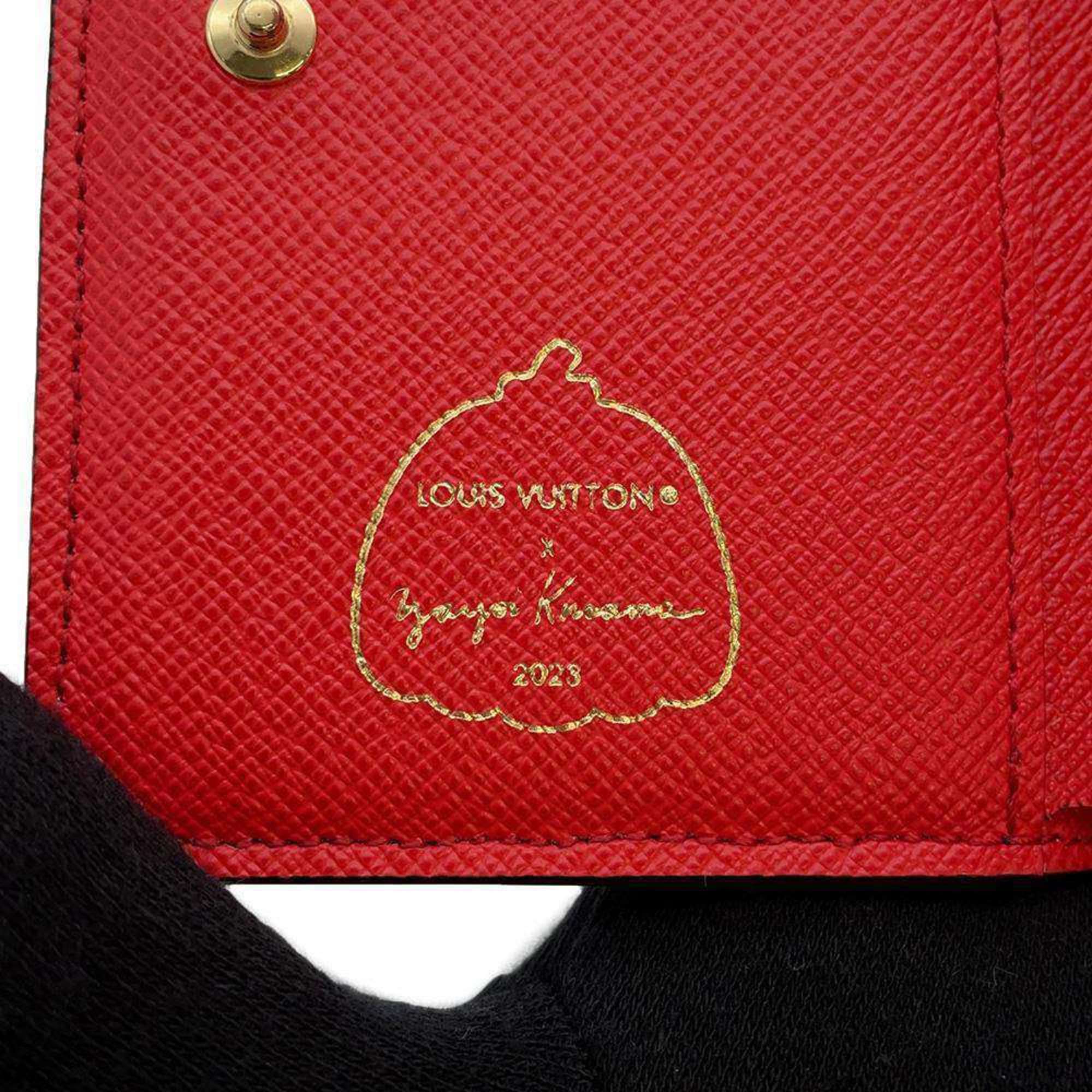 Louis Vuitton Bi-fold Wallet Monogram LV x YK Portefeuille Lou M81981 LOUIS VUITTON Yayoi Kusama Collaboration