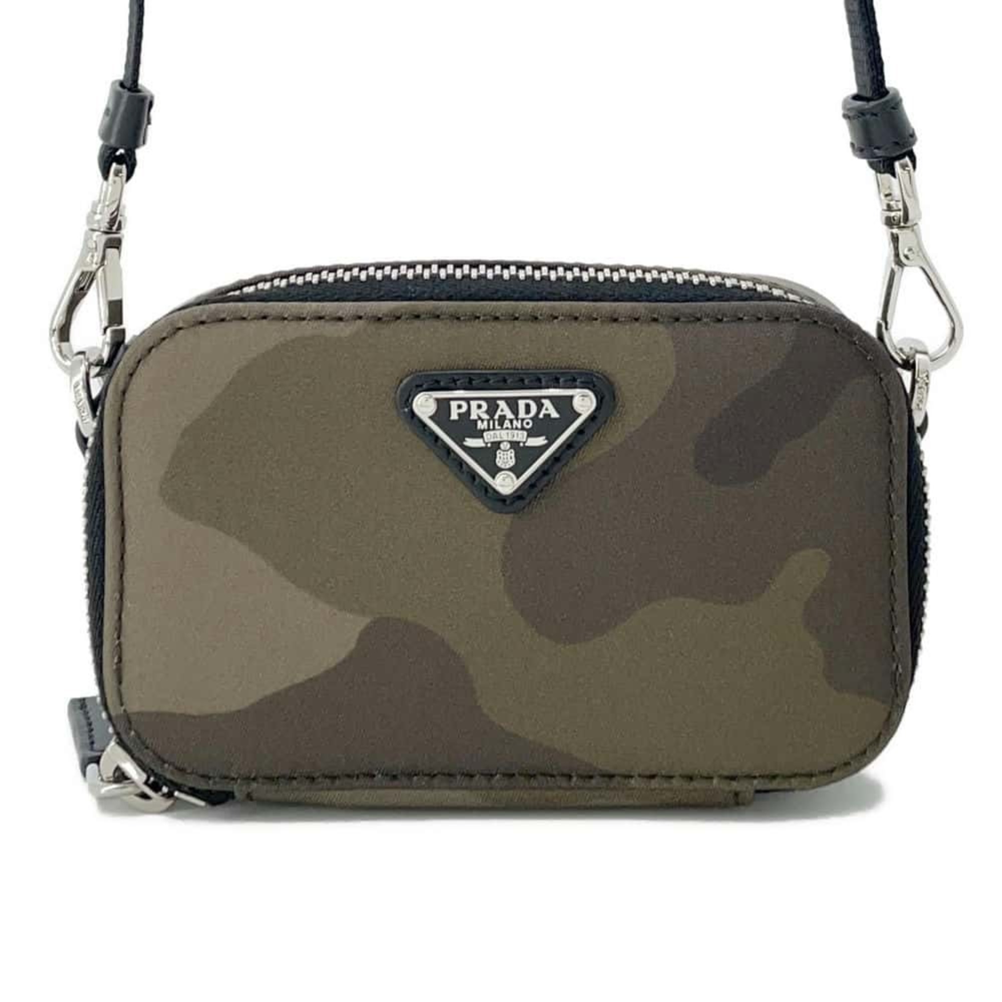 Prada Shoulder Bag Camouflage Nylon PRADA Pouch Pattern